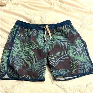 Fair Harbor Leaf Pattern Swim Anchor Trunks